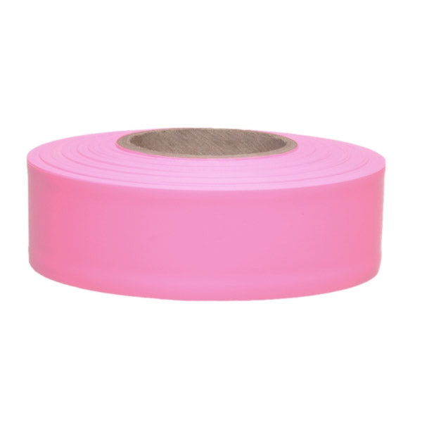 TAFFETA 1" PINK FLAGGING TAPE