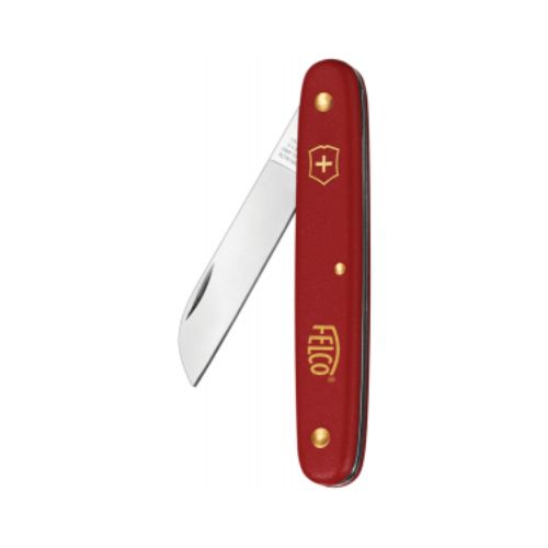 Felco Straight Folding Knife-Red Handle