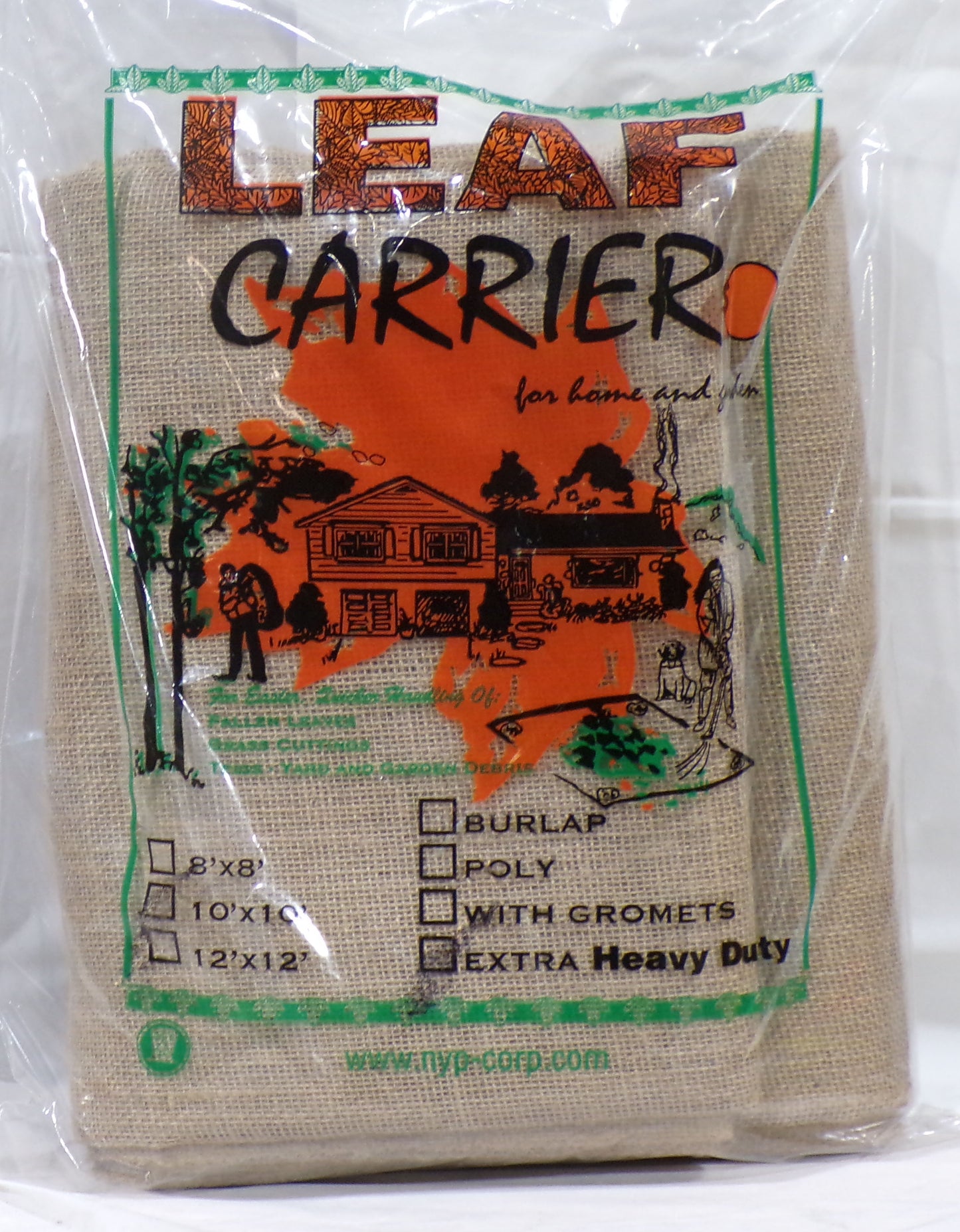 Burlap Leaf Carrier without Grommets