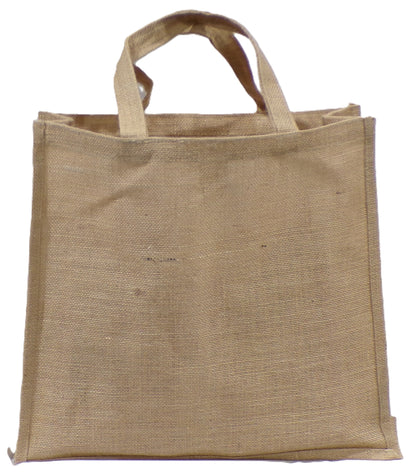 16X4.5X15" LAMINATED BURLAP BAG W/HANDLES (Single Bag)